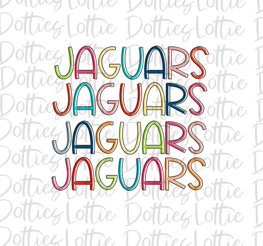 Jaguars - PNG - Sublimation design - Digital Download