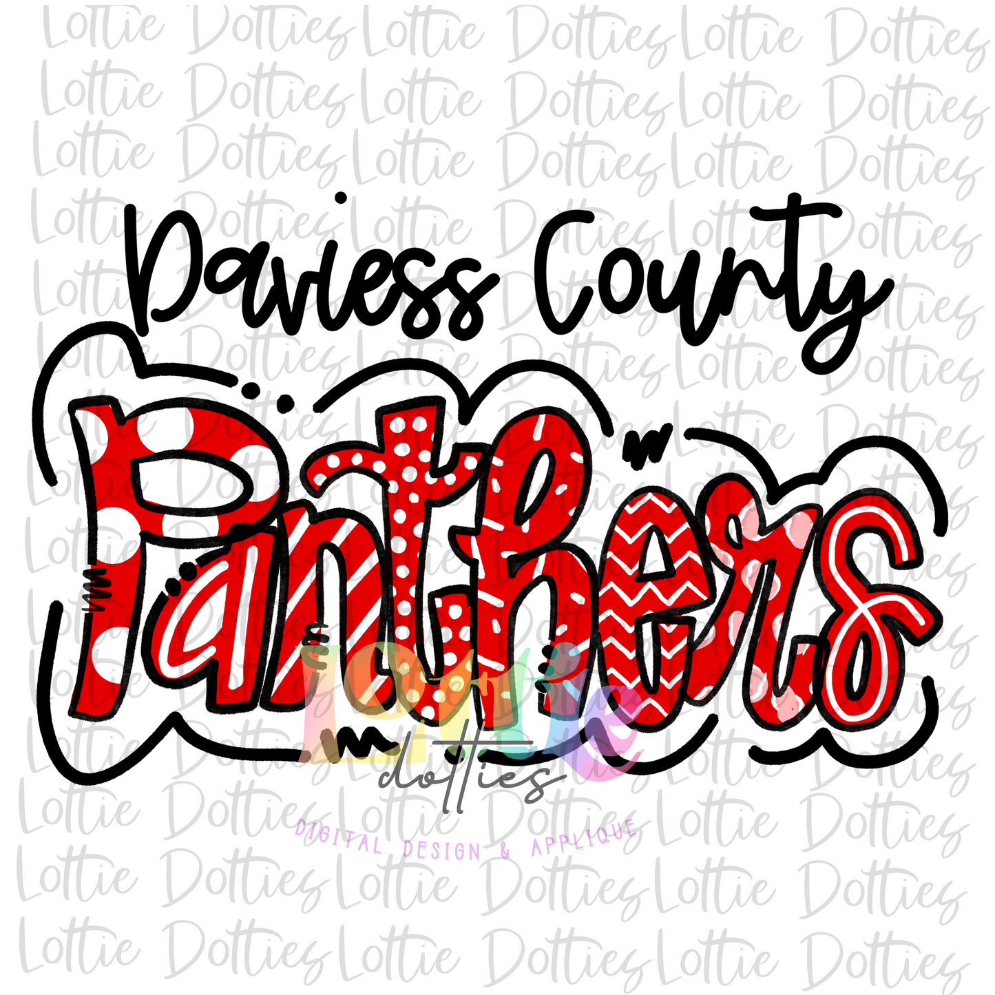 Daviess County Panthers  PNG - Panthers Sublimation  - Digital Download