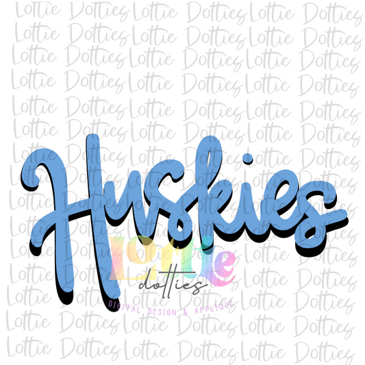 Huskies - PNG - sublimation design - Digital Download