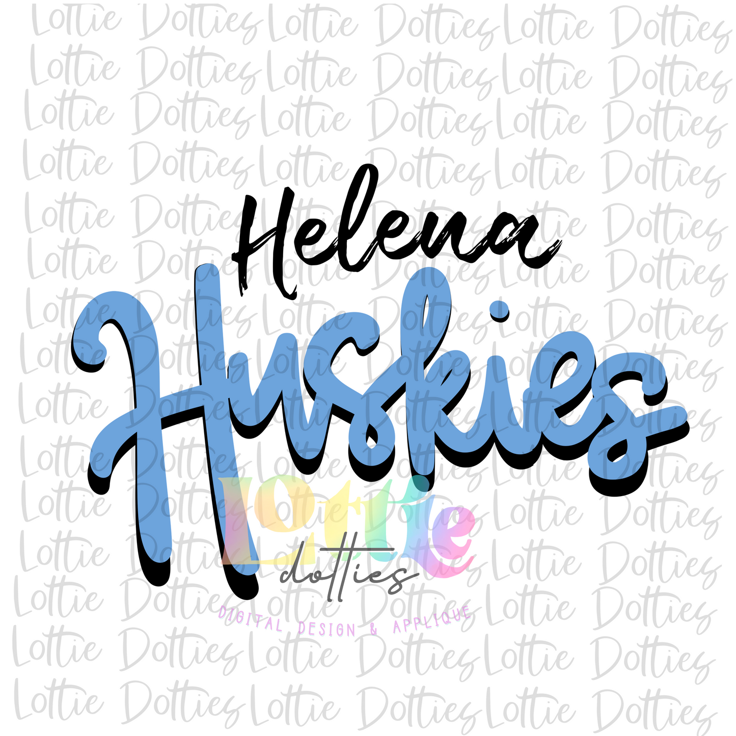 Helena Huskies - PNG - sublimation design - Digital Download