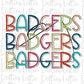Badgers Megaphone - PNG - Megaphone - Sublimation design - Digital Download