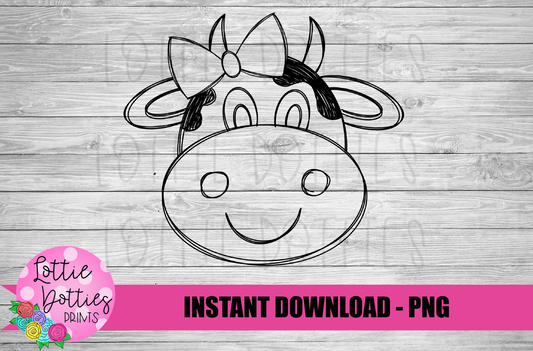 Cow Sketch Png - Cow Sketch Design - Cow Design