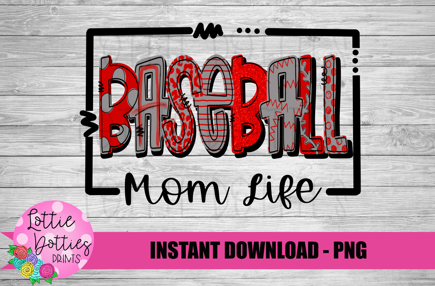 Baseball Mom  PNG - Baseball Png - Digital Download