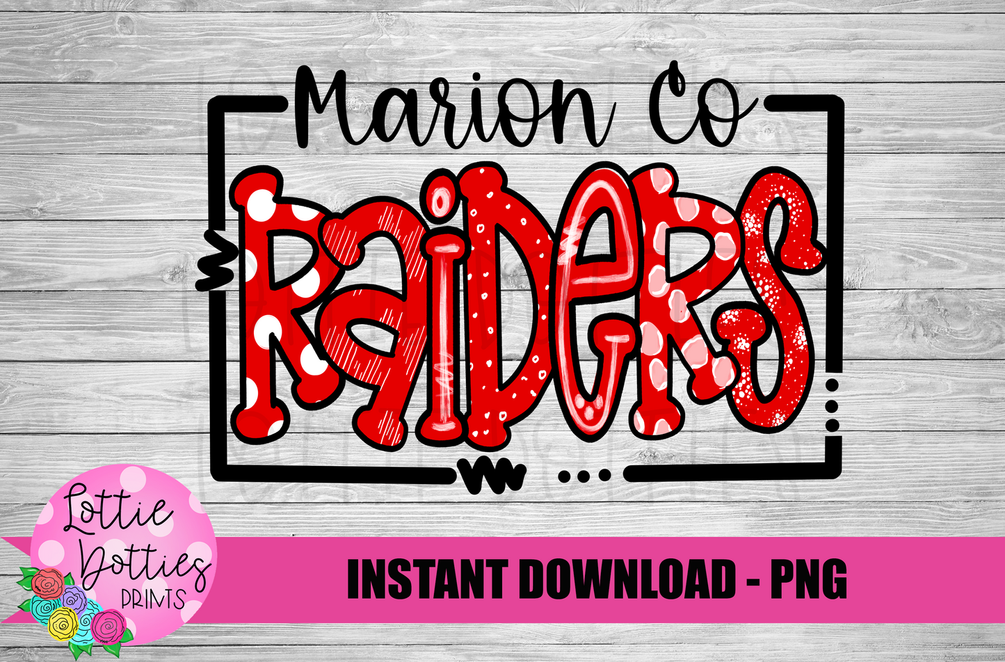 Marion County Raiders PNG -  raiders sublimation design - Digital Download