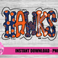 Hawks Png - Mascot Sublimation Design - Digital Download
