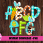 Easter Alphabet - Boy Alpha Pack - Alphabet Clipart - Instant Download