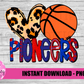 Pioneers Png  -  Basketball Png  - Digital Download