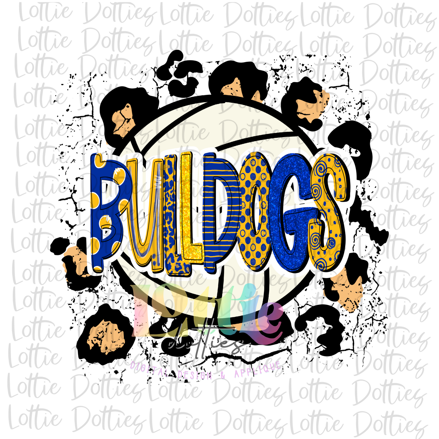 Bulldogs Volleyball -  PNG - Volleyball - Bulldogs  -  sublimation design - Digital Download