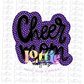 Cheer Mom Png - Cheer Mom Sublimation Design - Digital Download - Purple and Black