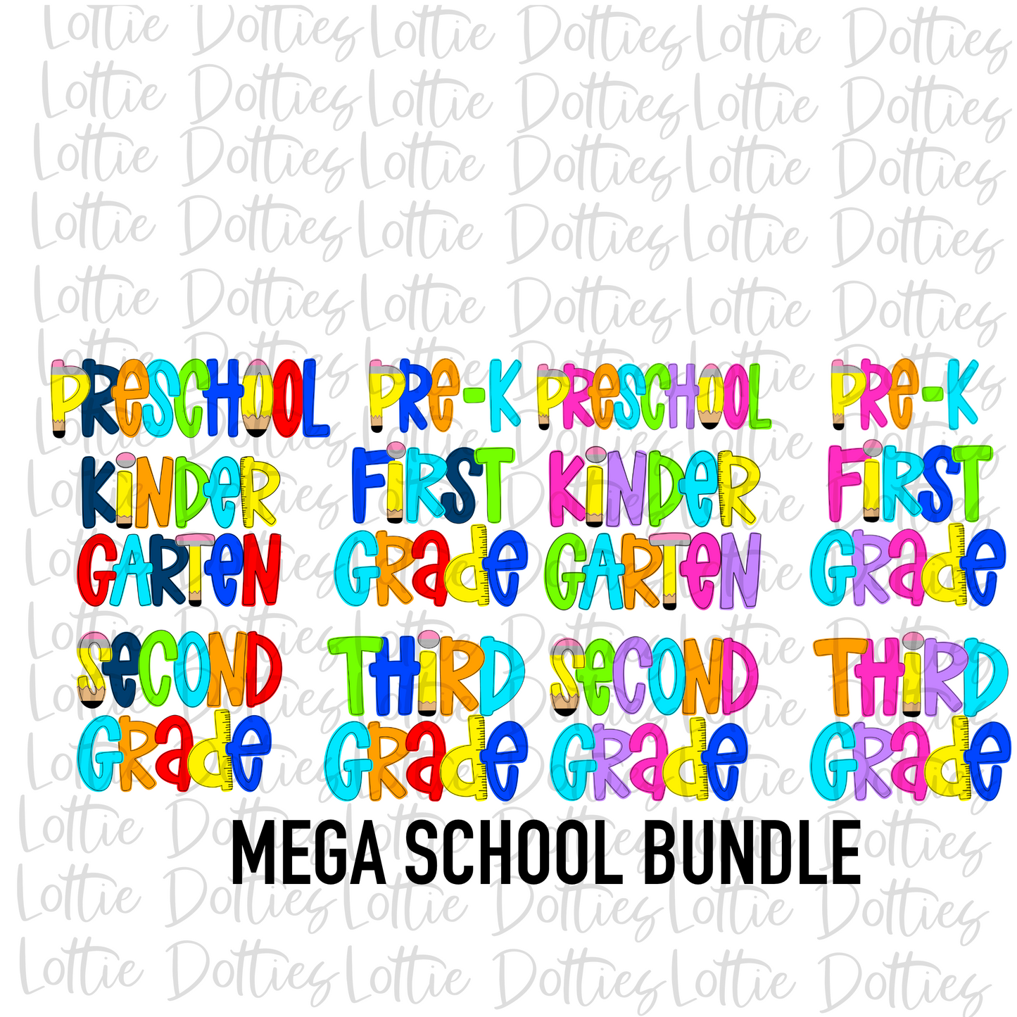 School Grade Mega Bundle - School Bundle - Instant Download