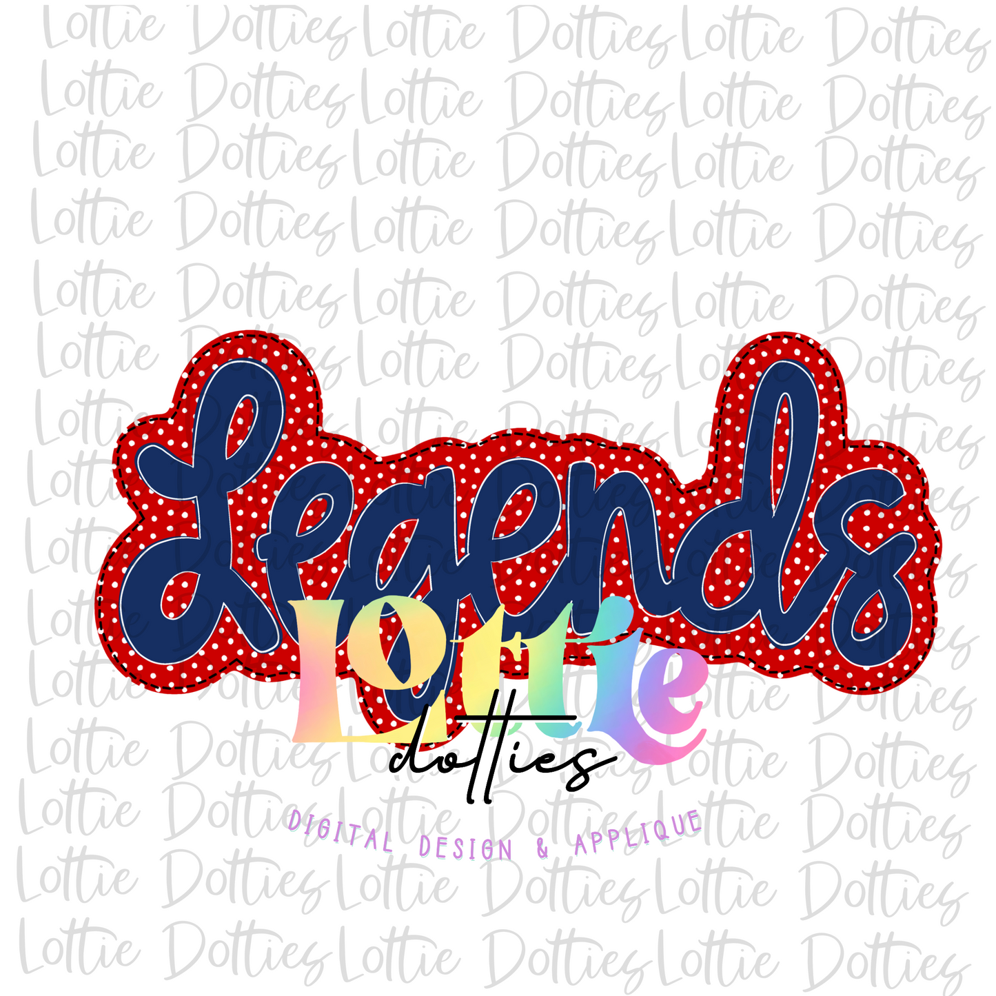 Legends PNG - Legends Sublimation - Digital Download - Red and Navy