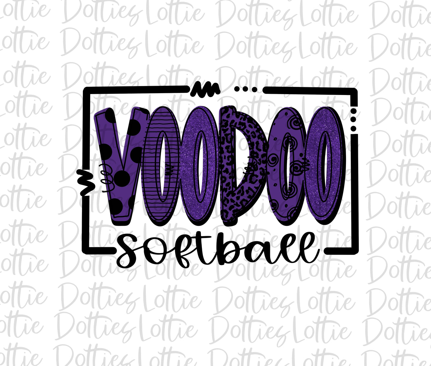 Voodoo Softball PNG - Voodoo Sublimation  - Instant Download - Digital Download