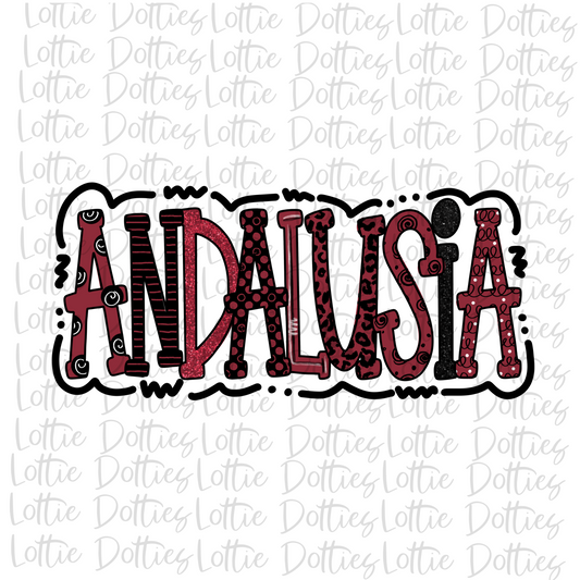 Andalusia PNG -  Bulldogs sublimation design - Digital Download