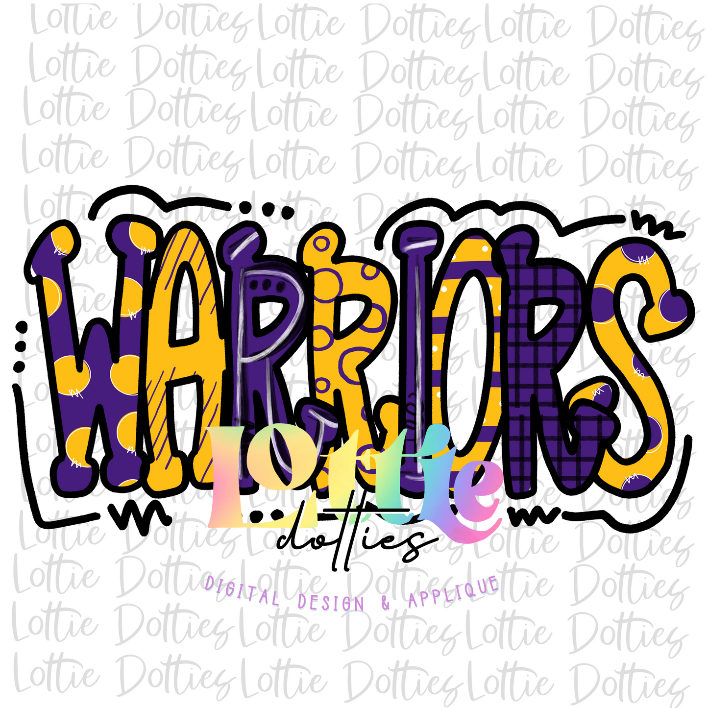 Warriors Png - Warriors  Sublimation Design - Digital Download - Purple and Gold