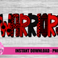 Warriors Png - Mascot  Sublimation Design - Digital Download