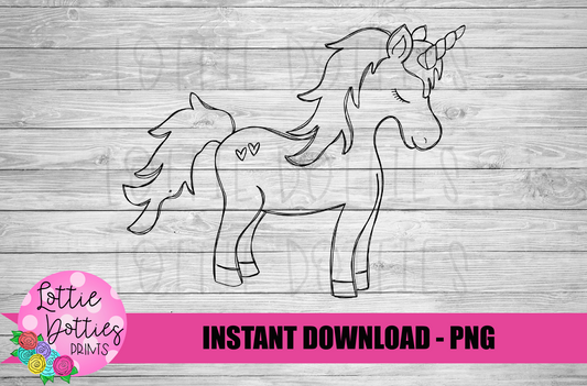 Unicorn Sketch Png -Sketch Design - Unicorn Design