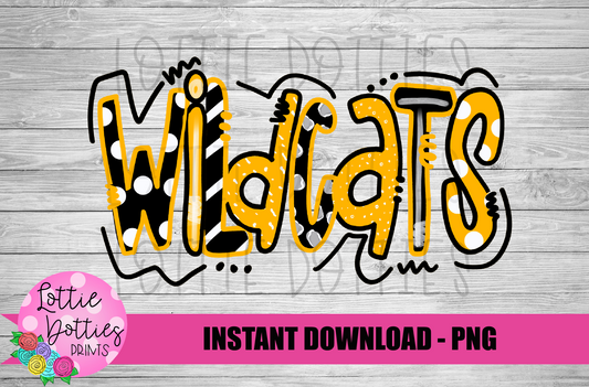 Wildcats PNG - Wildcats sublimation design - Digital Download