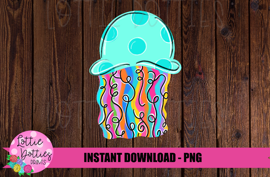 Jellyfish Png - Summer Sublimation Design - Digital Download