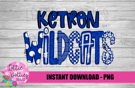 Ketron Wildcats  PNG - Wildcats -  sublimation design - Digital Download