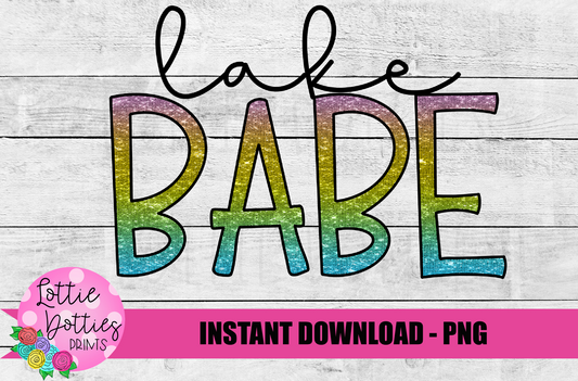 Lake Babe Png - Beach Sublimation Design - Lake Babe - Digital Download