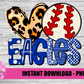 Eagles baseball  Png - Eagles Sublimation Design - Digital Download