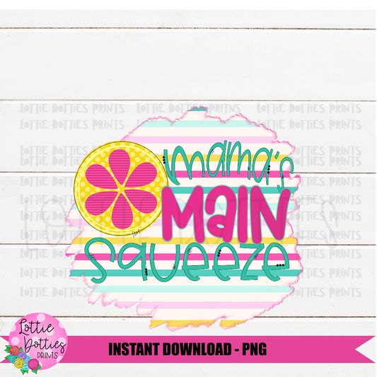 Lemon Png - Mama's Main Squeeze - Summer Sublimation - Digital Download