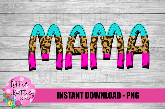 Leopard Mama Png - Sublimation File - Instant Download - Digital Download