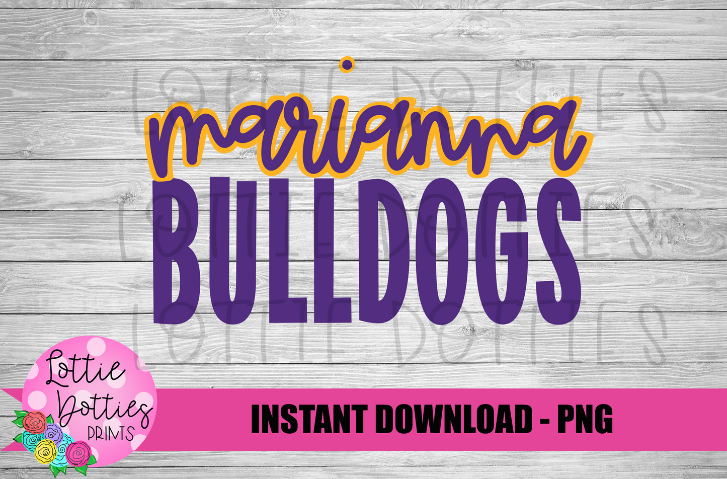 Marianna  Bulldogs -  PNG - Bulldogs  -  Sublimation design - Digital Download