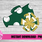 Megaphone PNG - Cheer Design - Green and Gold Megaphone Sublimation