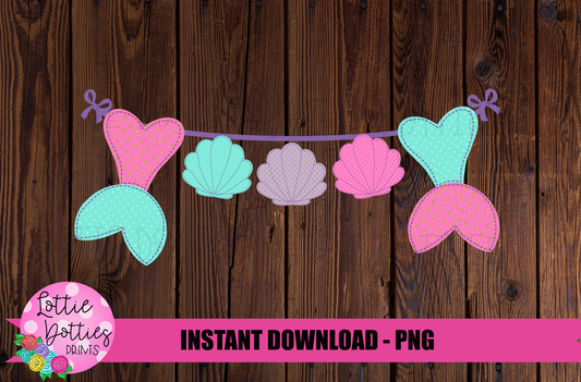 Mermaid Png - Mermaid Sublimation Design - Summer Sublimation - Digital Download