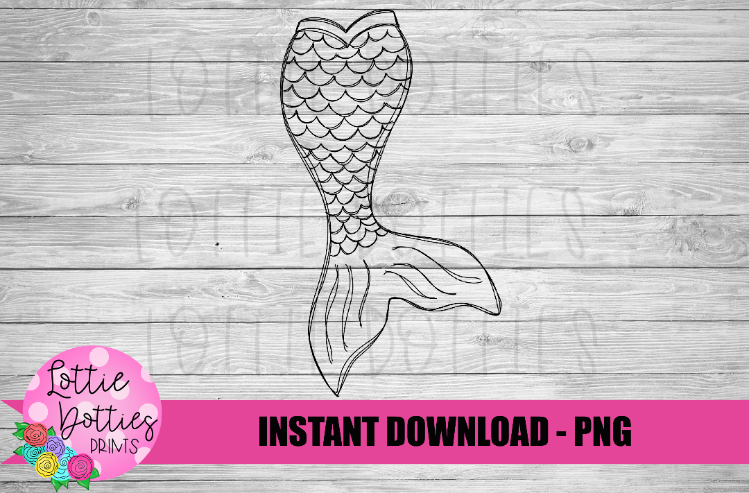 Mermaid Tail  Png - Mermaid Tail  Sketch Design - Mermaid Tail Design