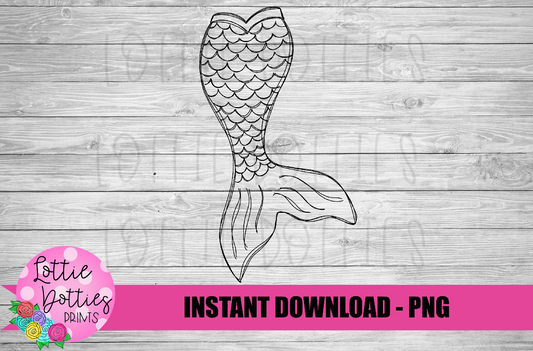 Mermaid Tail  Png - Mermaid Tail  Sketch Design - Mermaid Tail Design