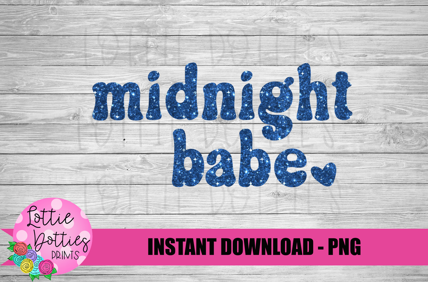 Midnight Babe Png - New Year Sublimation