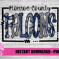 Monroe County Falcons PNG - Falcons  -  Sublimation design - Digital Download