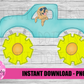 Monster Truck With Dog  Png - Monster Truck Design - Monster Truck Sublimation