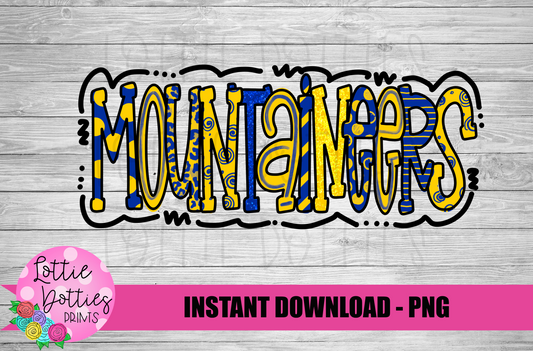 Mountaineers PNG - Mountaineers Sublimation - Digital Download