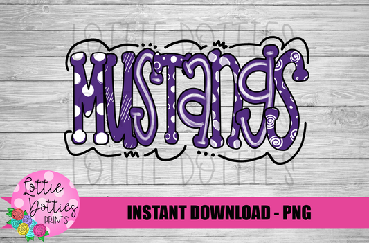 Mustangs PNG - Mustangs -  sublimation design - Digital Download