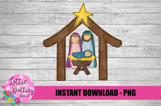 Nativity PNG - Nativity Sublimation - Digital Download