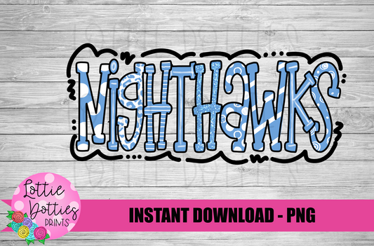 Nighthawks Png - Mascot  Sublimation Design - Digital Download