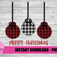 Christmas OrnamentsPng - Christmas Sublimation Design - Digital Download