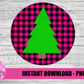 Christmas Tree Patch Sublimation Design - Christmas  Patch  Png - Patch Design - Digital Download