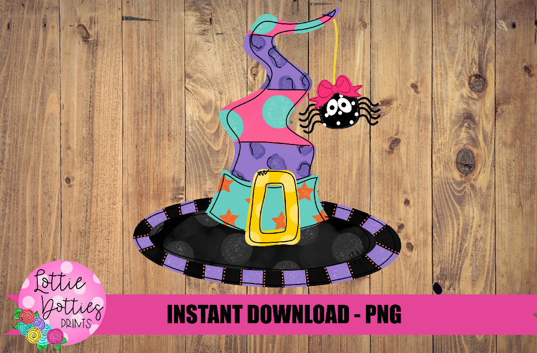 Witch Hat Png - Halloween Sublimation Design- Digital Download