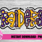 Raiders PNG -  raiders Sublimation Design -  Purple and Gold - Digital Download