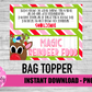 Reindeer Food Bag Topper  Png - Christmas Sublimation- Digital Download