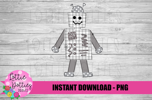 Robot PNG - Robot Sublimation - Digital Download