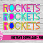 Rockets PNG - Sublimation - Digital Design