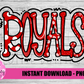 Royals PNG - Royals Sublimation - Red and White