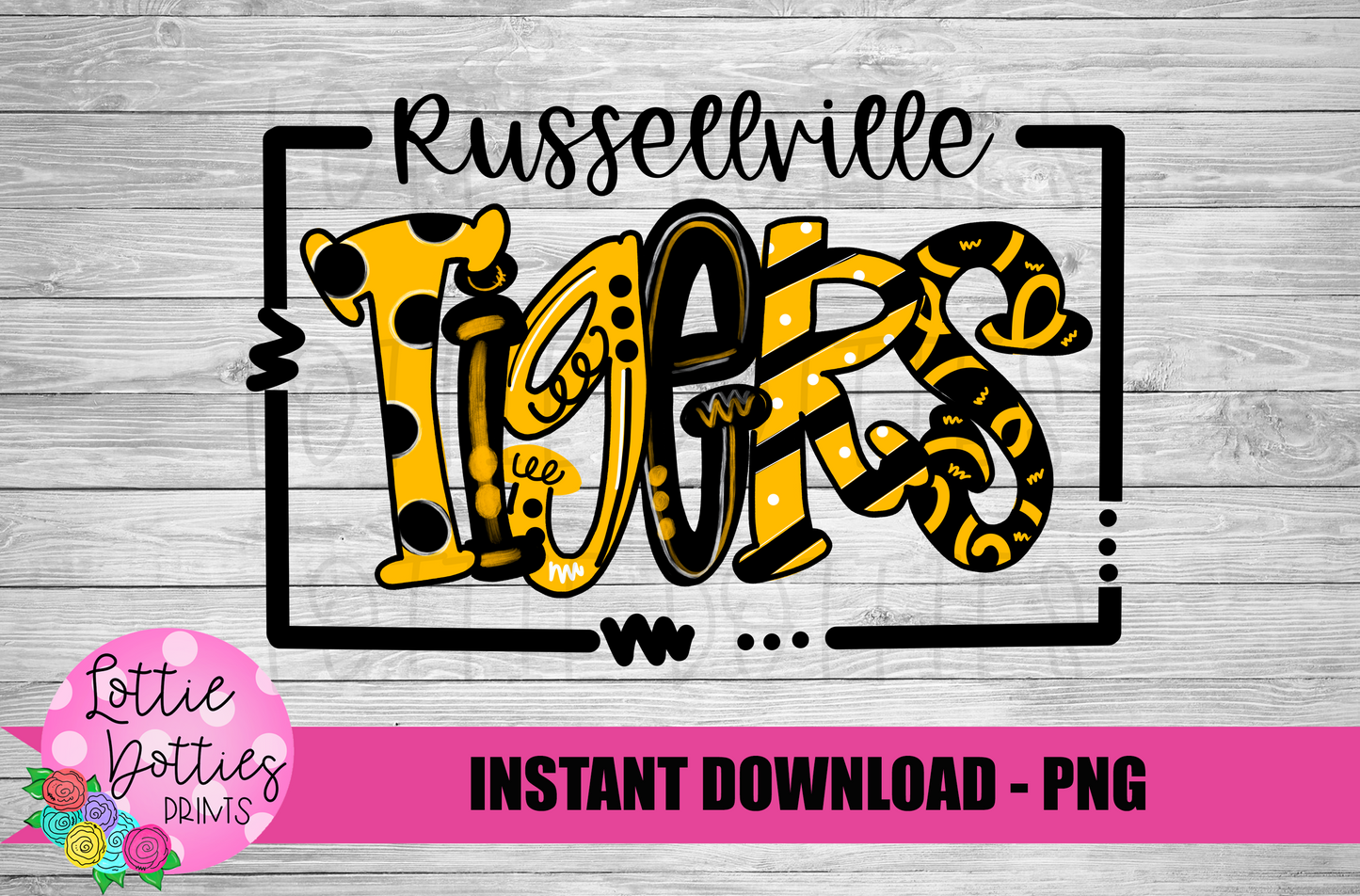 RUSSELLVILLE TIGERS PNG- TIGERS SUBLIMATION - DIGITAL DOWNLOAD