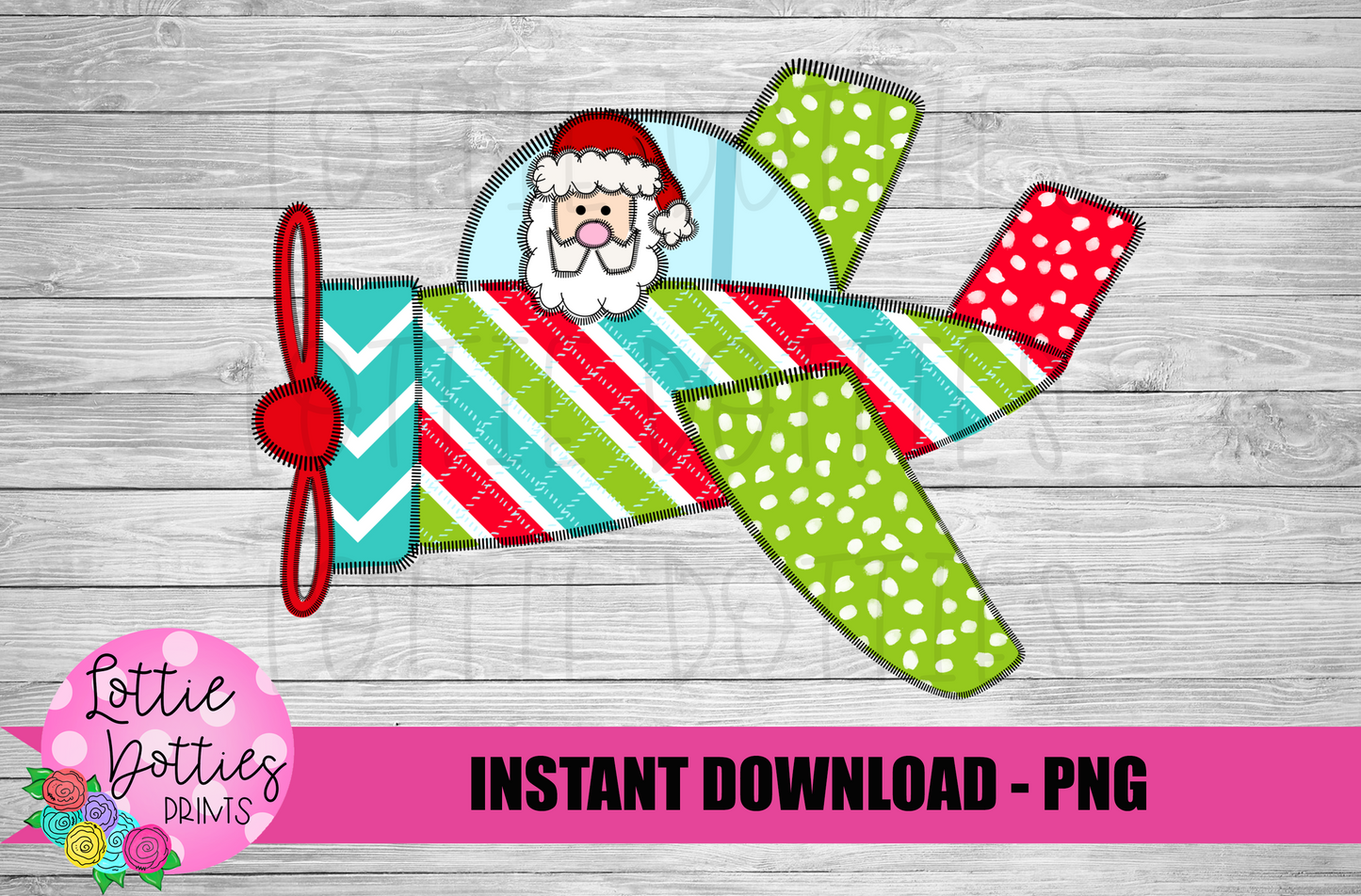 Santa Airplane Png - Santa Sublimation - Christmas Sublimation- Digital Download