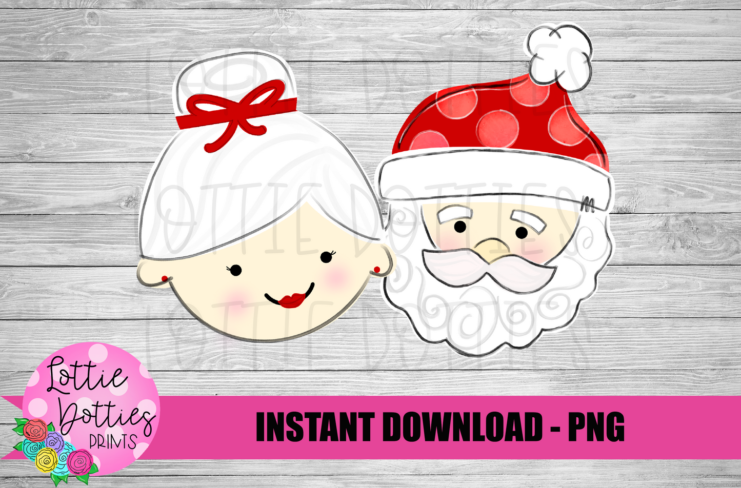 Santa and Ms Claus Png - Santa Sublimation - Christmas Sublimation- Digital Download